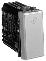 Светорегулятор кнопочный модульный DKC Avanti 1-кл. 1 мод. 5–220Вт закаленная сталь картинка